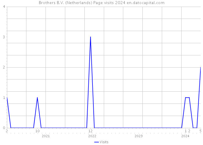 Brothers B.V. (Netherlands) Page visits 2024 