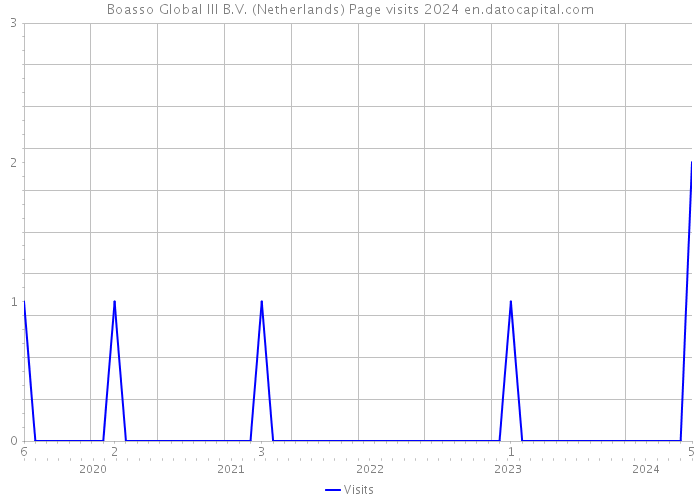 Boasso Global III B.V. (Netherlands) Page visits 2024 