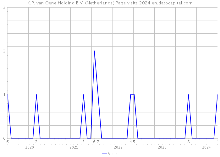 K.P. van Oene Holding B.V. (Netherlands) Page visits 2024 