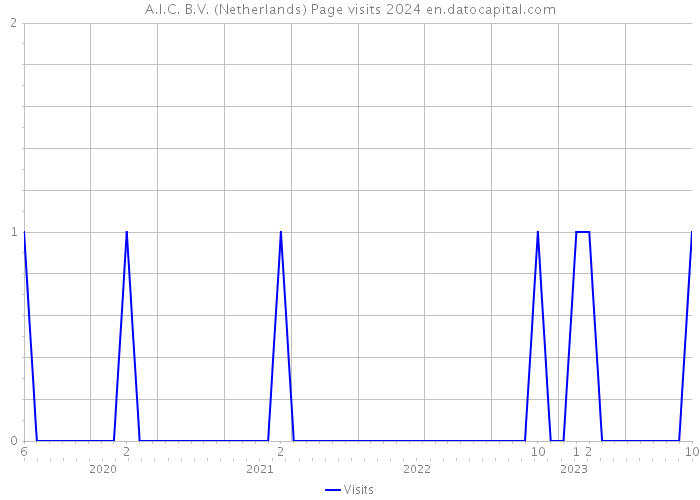 A.I.C. B.V. (Netherlands) Page visits 2024 