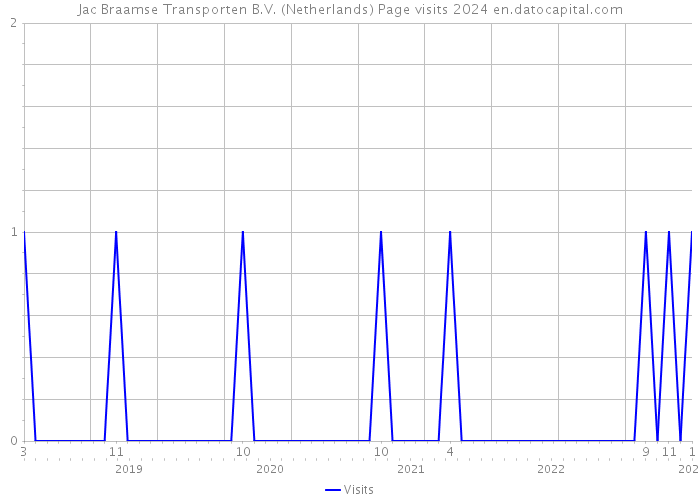 Jac Braamse Transporten B.V. (Netherlands) Page visits 2024 