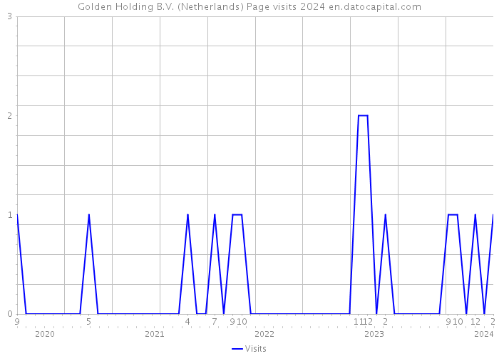 Golden Holding B.V. (Netherlands) Page visits 2024 
