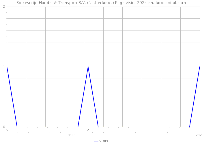 Bolkesteijn Handel & Transport B.V. (Netherlands) Page visits 2024 