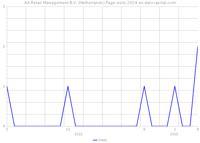 AA Retail Management B.V. (Netherlands) Page visits 2024 
