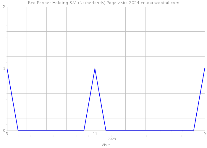 Red Pepper Holding B.V. (Netherlands) Page visits 2024 