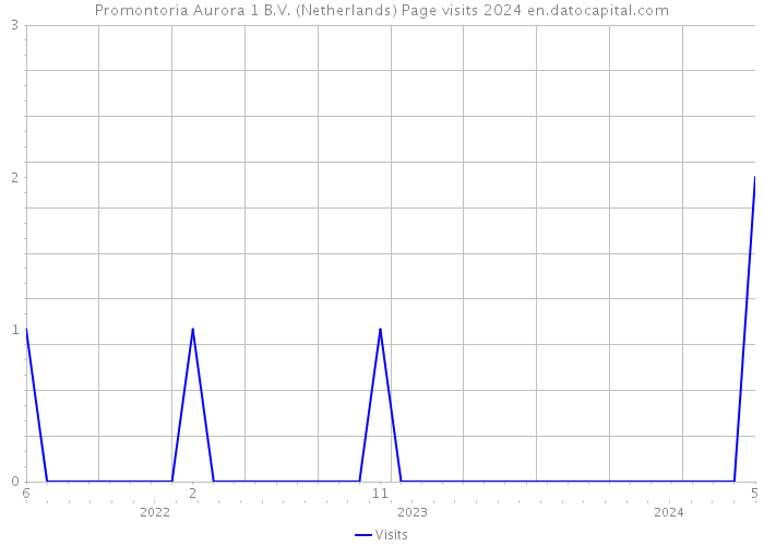 Promontoria Aurora 1 B.V. (Netherlands) Page visits 2024 