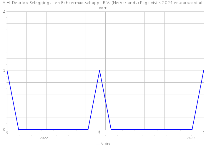 A.H. Deurloo Beleggings- en Beheermaatschappij B.V. (Netherlands) Page visits 2024 