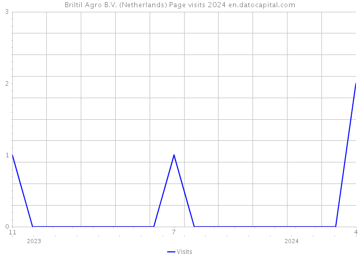 Briltil Agro B.V. (Netherlands) Page visits 2024 