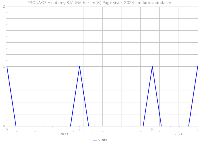 PRONAOS Academy B.V. (Netherlands) Page visits 2024 