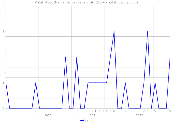 Melek Atak (Netherlands) Page visits 2024 