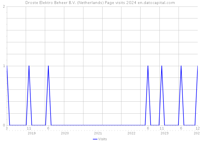Droste Elektro Beheer B.V. (Netherlands) Page visits 2024 