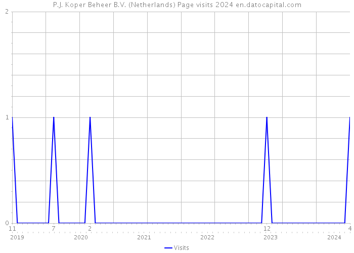 P.J. Koper Beheer B.V. (Netherlands) Page visits 2024 