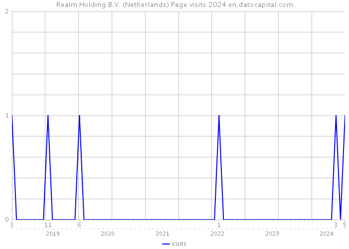 Realm Holding B.V. (Netherlands) Page visits 2024 