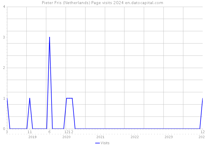 Pieter Fris (Netherlands) Page visits 2024 