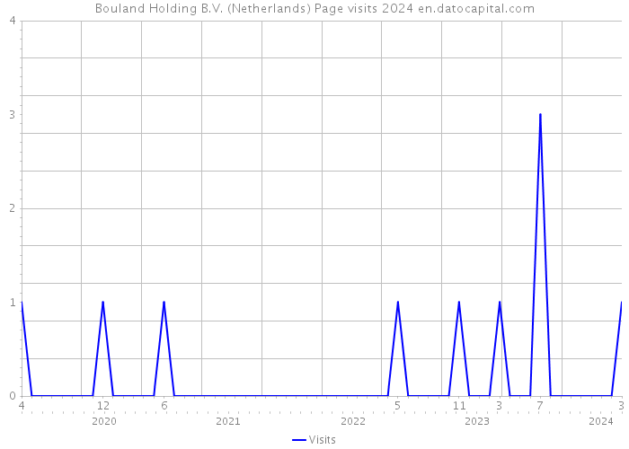 Bouland Holding B.V. (Netherlands) Page visits 2024 