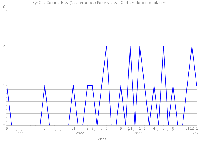 SysCat Capital B.V. (Netherlands) Page visits 2024 