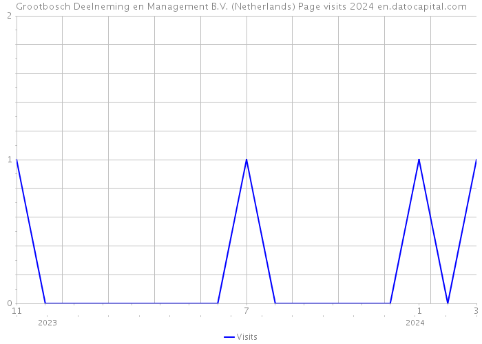 Grootbosch Deelneming en Management B.V. (Netherlands) Page visits 2024 