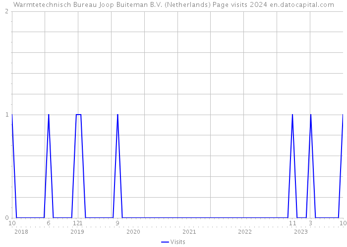 Warmtetechnisch Bureau Joop Buiteman B.V. (Netherlands) Page visits 2024 