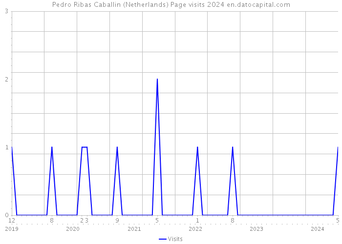 Pedro Ribas Caballin (Netherlands) Page visits 2024 