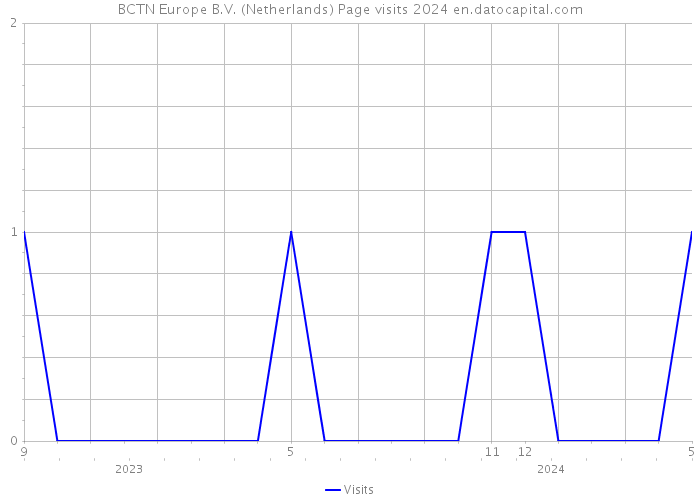 BCTN Europe B.V. (Netherlands) Page visits 2024 