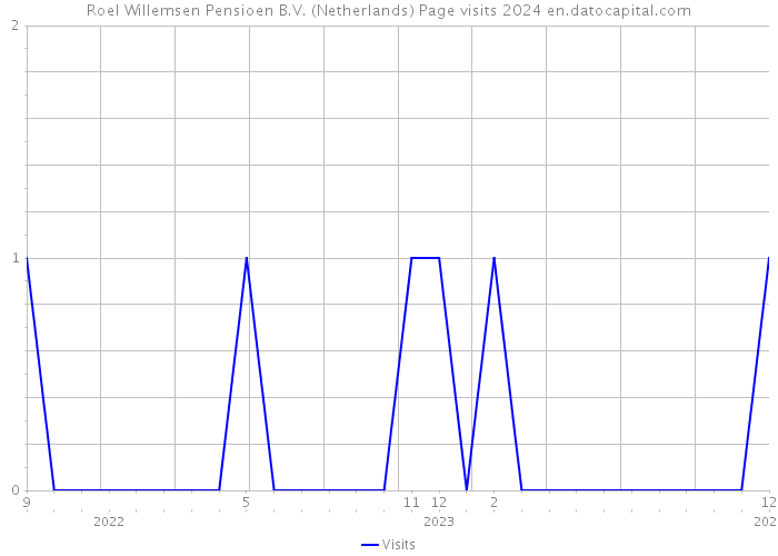 Roel Willemsen Pensioen B.V. (Netherlands) Page visits 2024 
