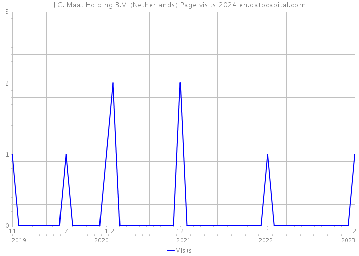 J.C. Maat Holding B.V. (Netherlands) Page visits 2024 