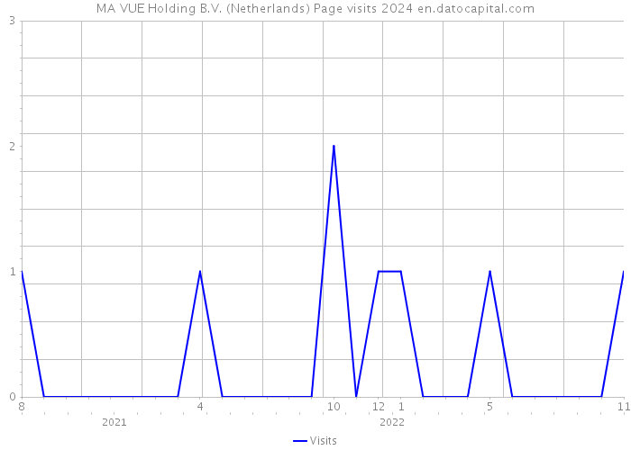 MA VUE Holding B.V. (Netherlands) Page visits 2024 
