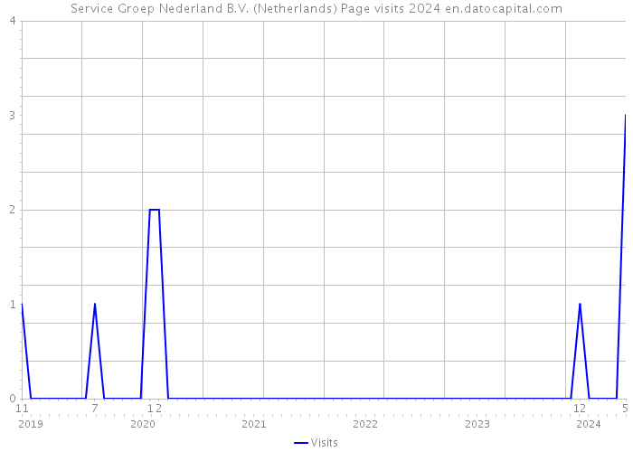 Service Groep Nederland B.V. (Netherlands) Page visits 2024 