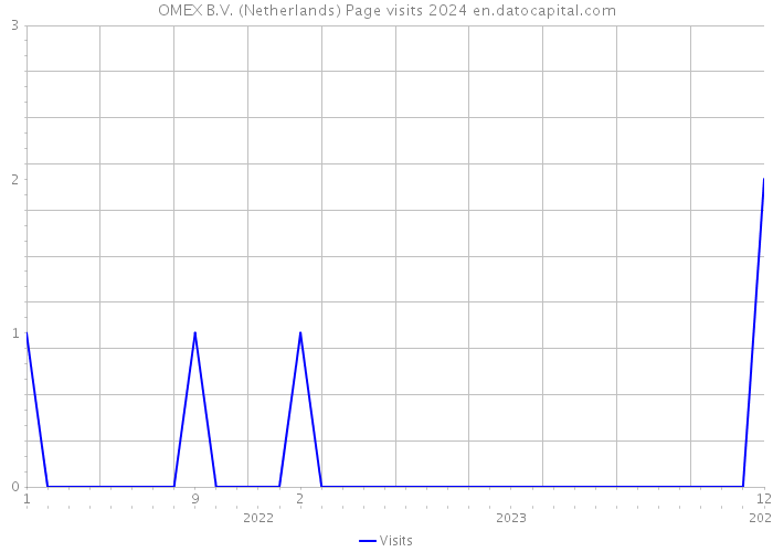 OMEX B.V. (Netherlands) Page visits 2024 