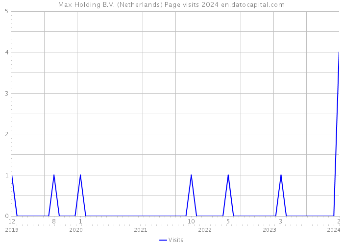 Max Holding B.V. (Netherlands) Page visits 2024 