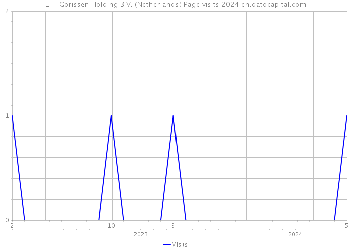 E.F. Gorissen Holding B.V. (Netherlands) Page visits 2024 
