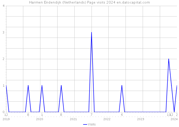 Harmen Endendijk (Netherlands) Page visits 2024 