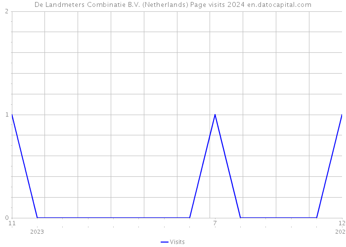 De Landmeters Combinatie B.V. (Netherlands) Page visits 2024 