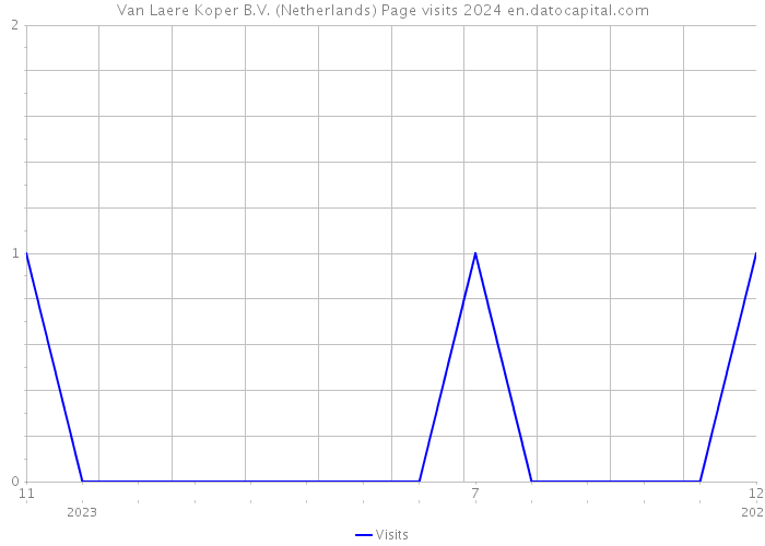 Van Laere Koper B.V. (Netherlands) Page visits 2024 