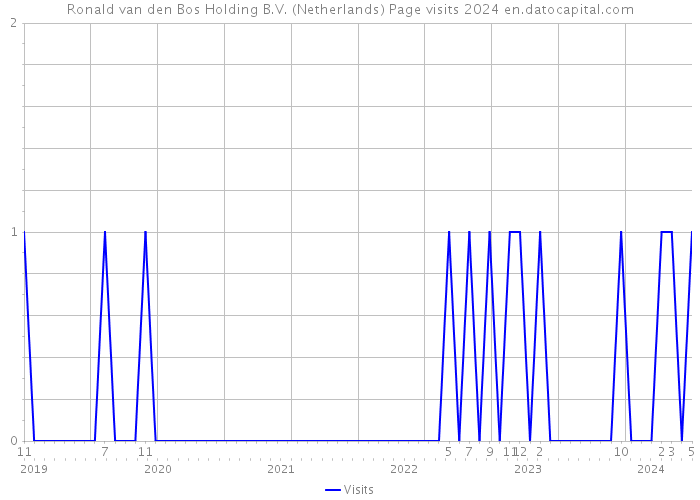 Ronald van den Bos Holding B.V. (Netherlands) Page visits 2024 