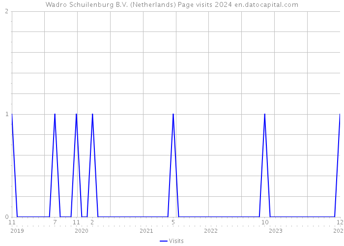 Wadro Schuilenburg B.V. (Netherlands) Page visits 2024 