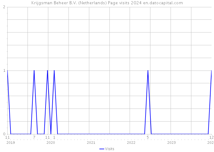 Krijgsman Beheer B.V. (Netherlands) Page visits 2024 
