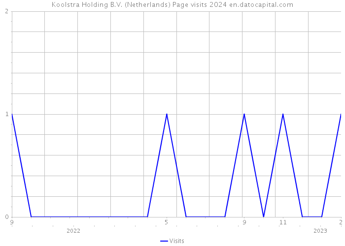 Koolstra Holding B.V. (Netherlands) Page visits 2024 
