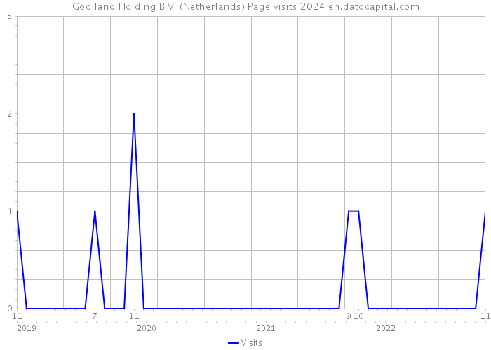 Gooiland Holding B.V. (Netherlands) Page visits 2024 