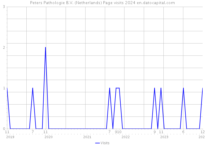 Peters Pathologie B.V. (Netherlands) Page visits 2024 