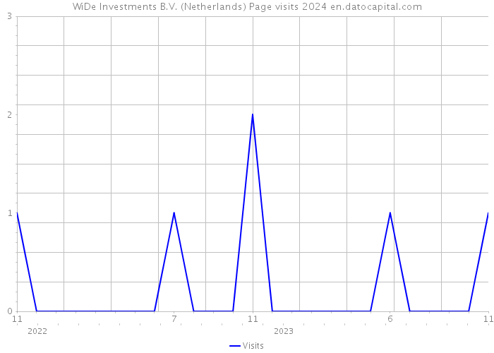 WiDe Investments B.V. (Netherlands) Page visits 2024 
