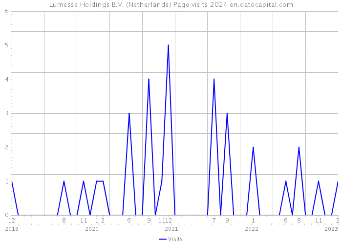 Lumesse Holdings B.V. (Netherlands) Page visits 2024 