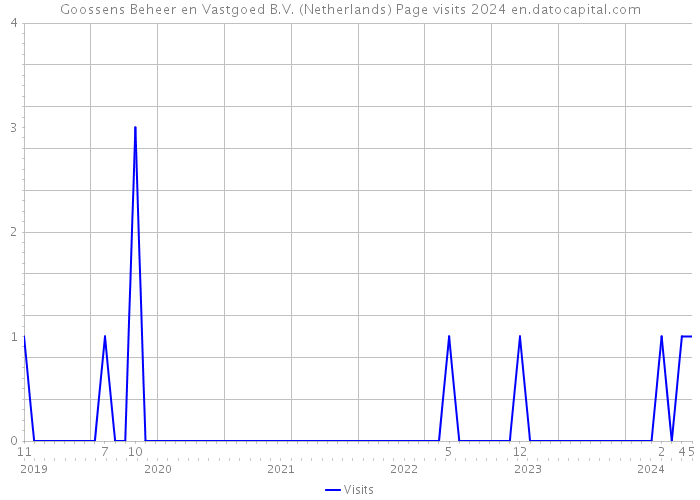 Goossens Beheer en Vastgoed B.V. (Netherlands) Page visits 2024 