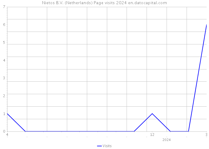 Nietos B.V. (Netherlands) Page visits 2024 