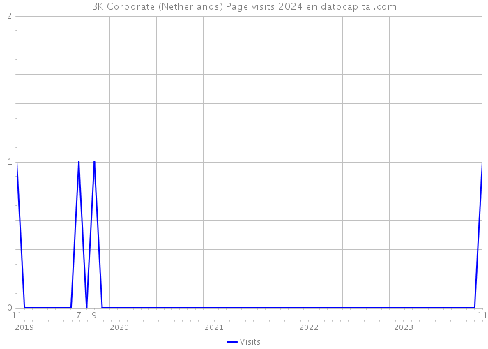 BK Corporate (Netherlands) Page visits 2024 