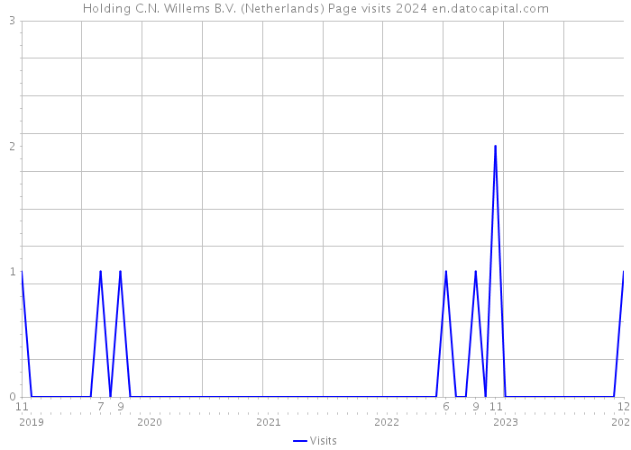 Holding C.N. Willems B.V. (Netherlands) Page visits 2024 