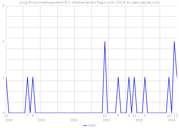 Jong Projectmanagement B.V. (Netherlands) Page visits 2024 