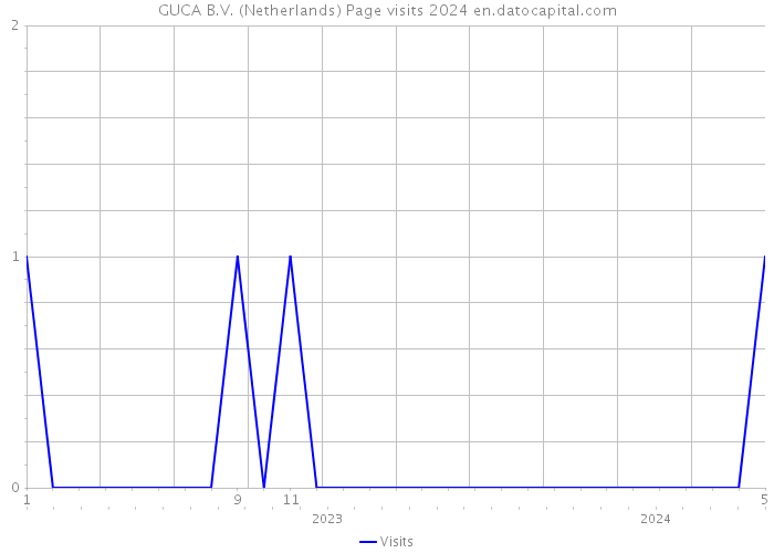 GUCA B.V. (Netherlands) Page visits 2024 