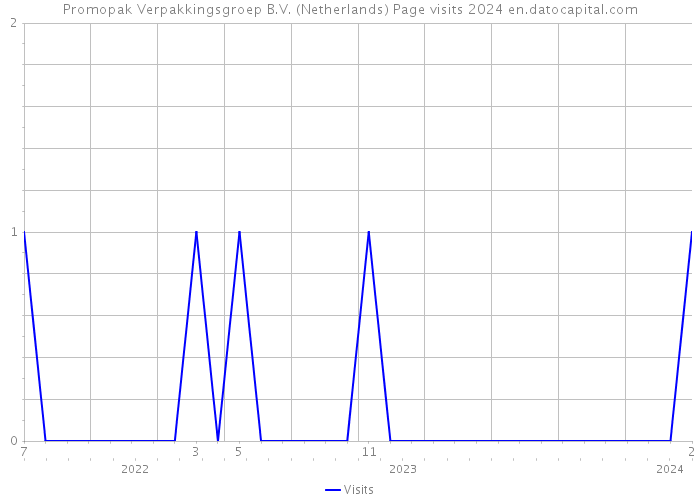 Promopak Verpakkingsgroep B.V. (Netherlands) Page visits 2024 