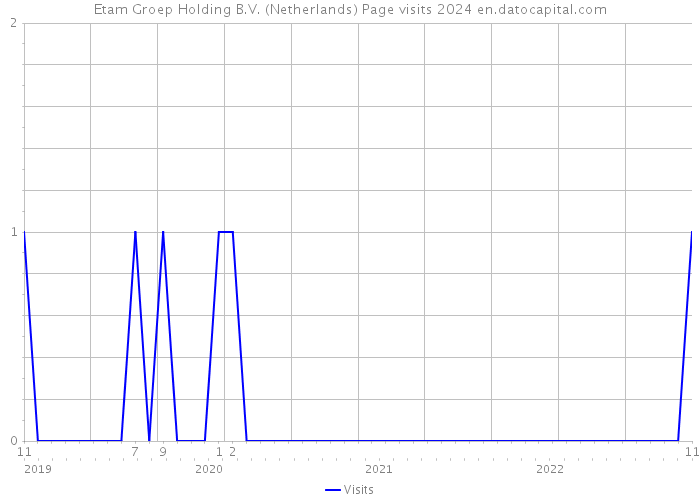 Etam Groep Holding B.V. (Netherlands) Page visits 2024 